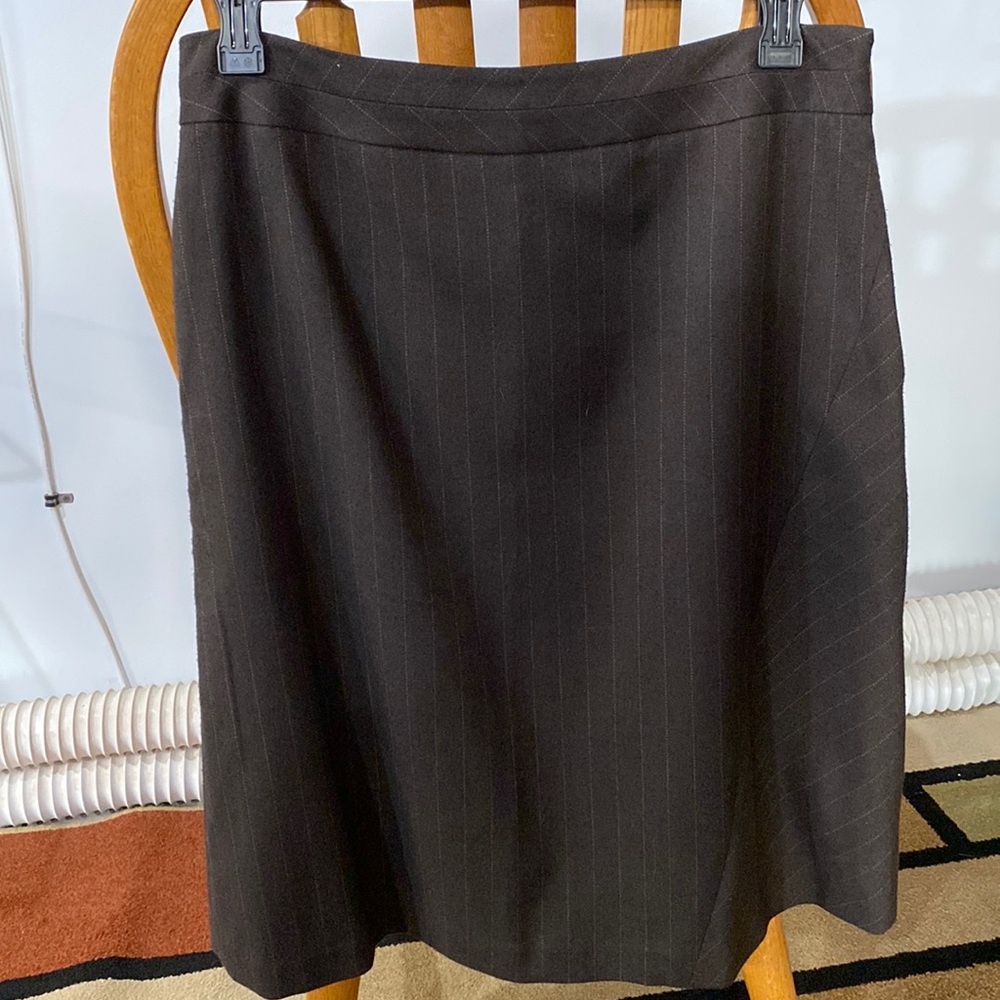 Brown pin striped skirt